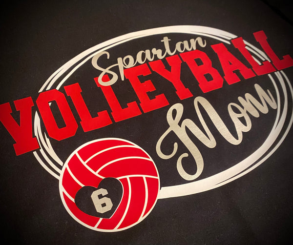 Spartan Volleyball Mom Tshirt