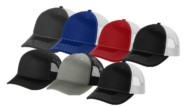 WORKWEAR HAT - CHARCOAL GRAY, BLACK, NAVY, ROYAL BLUE RED