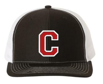“C” Connersville Spartan Snapback Black Hat