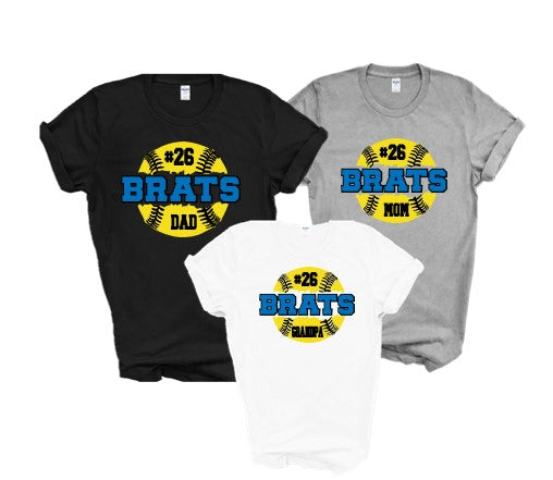 Brats Softball Tshirt