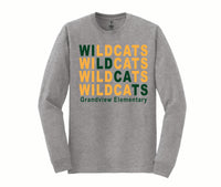 Gray Long Sleeve - "Wildcats"