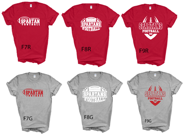 SPARTAN FOOTBALL TSHIRTS