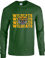 Green Long Sleeve - "Wildcats Wildcats Wildcats"