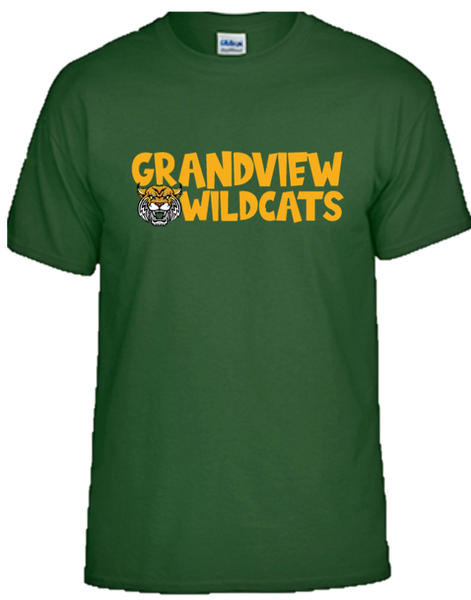 Green Short Sleeve - "Grandview Wildcats"