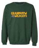 Green Crewneck Sweatshirt "Grandview Wildcats"