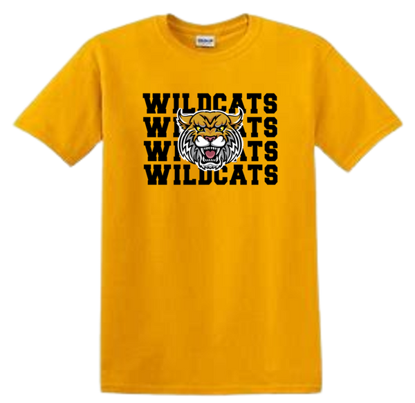 Gold Short Sleeve - "Wilcat Wildcat wildcat"