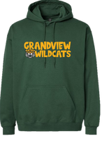 Green Hoodie Sweatshirt "Grandview Wildcats"