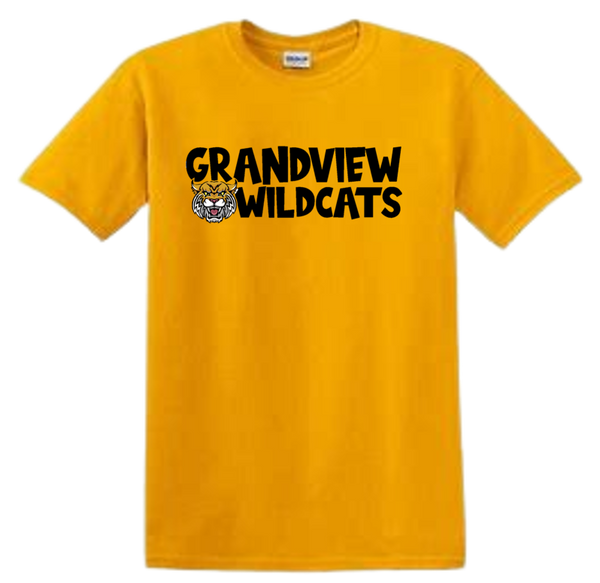 Gold Short Sleeve - "Grandview Wildcats"