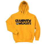 Gold Hoodie Sweatshirt - "Grandview Wildcats"