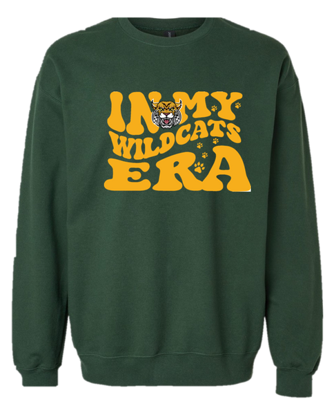 Green Crewneck Sweatshirt "Wildcats ERA"