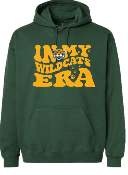 Green Hoodie Sweatshirt "Wildcat ERA"