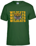 Green Short Sleeve - "Wilcat Wildcat wildcat"