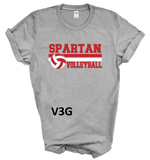 SPARTAN VOLLEYBALL TSHIRTS