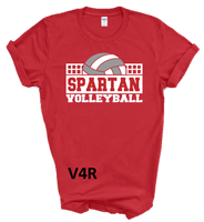 SPARTAN VOLLEYBALL TSHIRTS