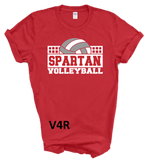 SPARTAN VOLLEYBALL TSHIRTS