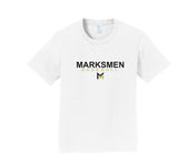 Marksmen Adult text logo tshirt