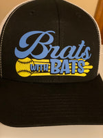 Brats with bats trucker hat - color logo