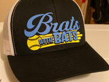 Brats with bats trucker hat - color logo