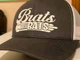 Brats with bats trucker hat - white