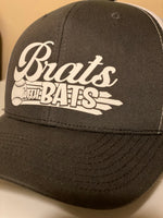 Brats with bats trucker hat - white