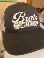 Brats with bats trucker hat - white