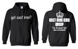 Double-sided, Hooded Sweatshirt "got cast iron?"/ "Cast Iron King Group"