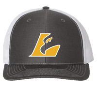 Grey Snapback Hat - Lincoln Eagles gold