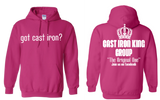 Double-sided, Hooded Sweatshirt "got cast iron?"/ "Cast Iron King Group"