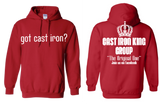 Double-sided, Hooded Sweatshirt "got cast iron?"/ "Cast Iron King Group"