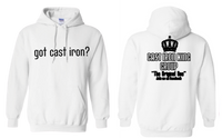 Double-sided, Hooded Sweatshirt "got cast iron?"/ "Cast Iron King Group"