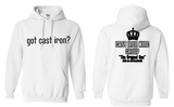 Double-sided, Hooded Sweatshirt "got cast iron?"/ "Cast Iron King Group"